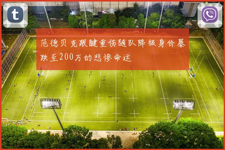 范德贝克跟腱重伤随队降级身价暴跌至200万的悲惨命运